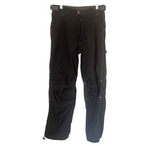 Vintage Y2K Gray/Black Cargo Pants Cotton-Blend